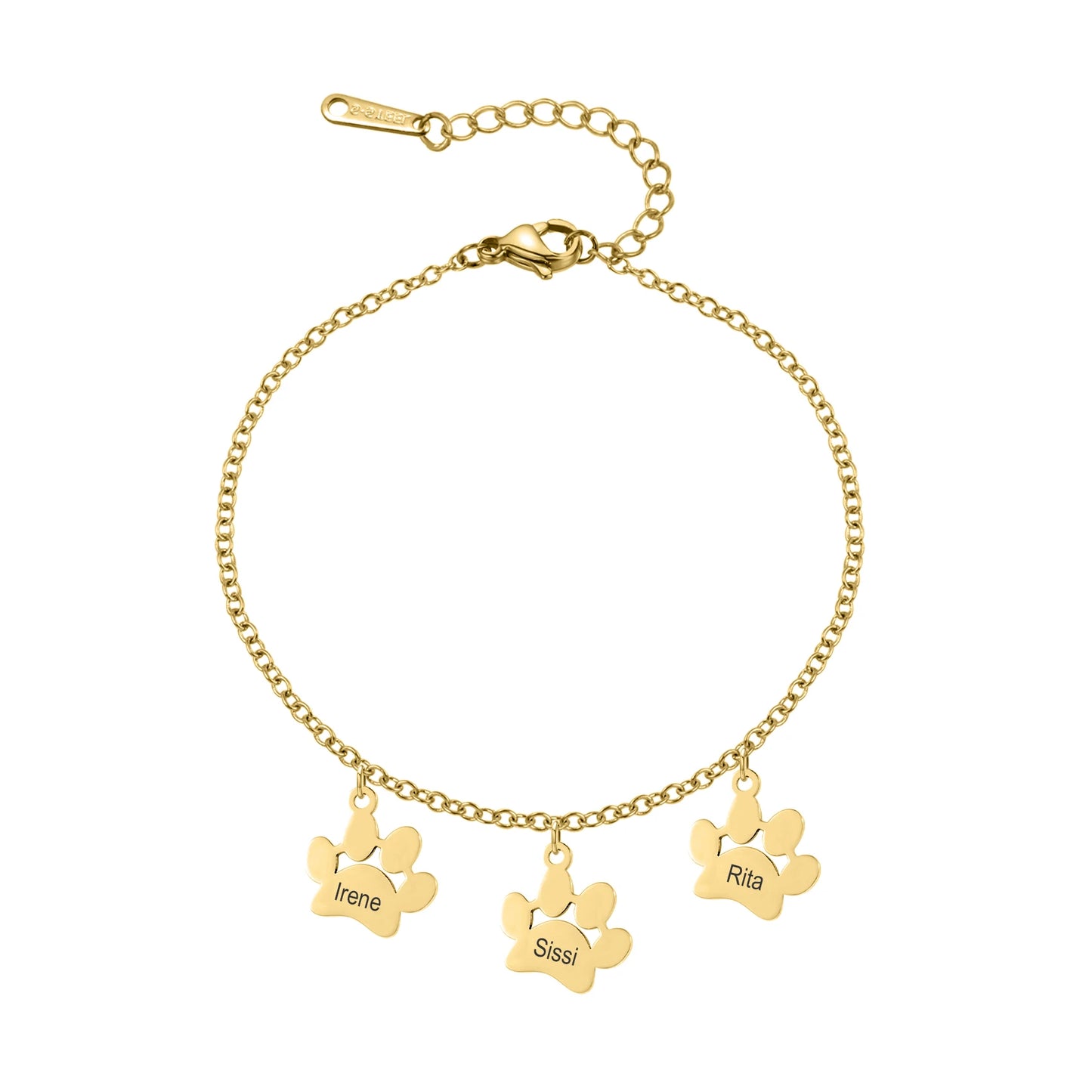 Dangle Paw Print Bracelets