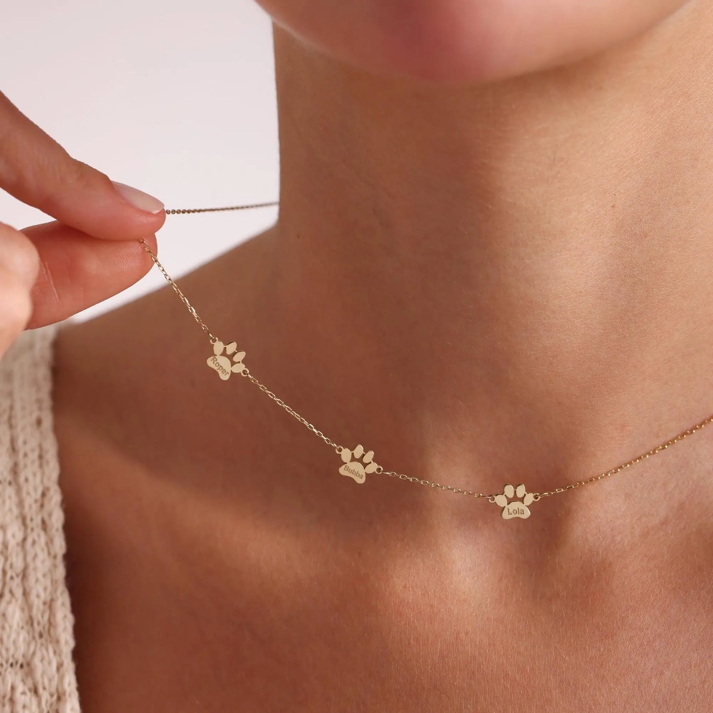 Lurith Paw Print Necklace